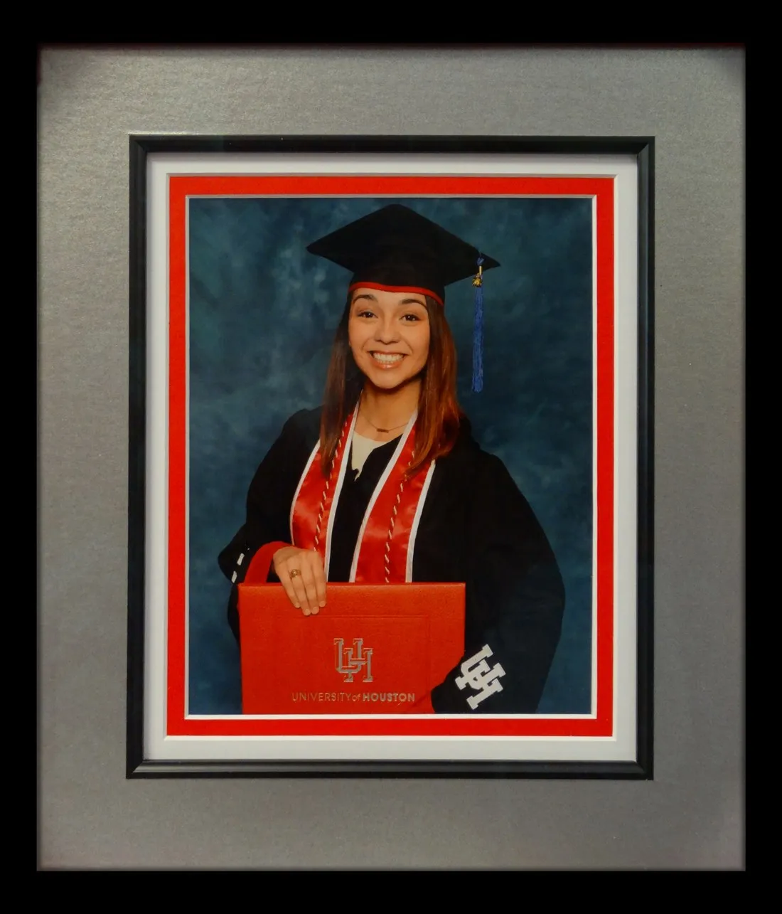 Framed graduation portrait